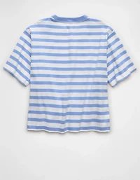 T-shirt droit rayé AE