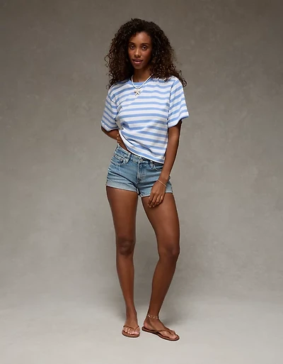 T-shirt droit rayé AE