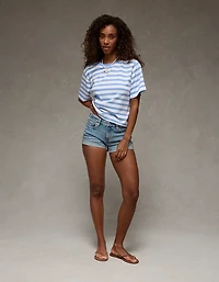 T-shirt droit rayé AE