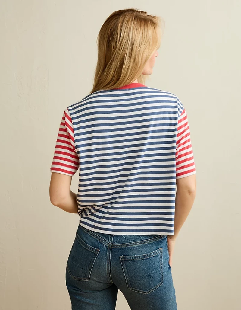 AE Boxy Fit Americana T-Shirt