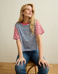 AE Boxy Fit Americana T-Shirt