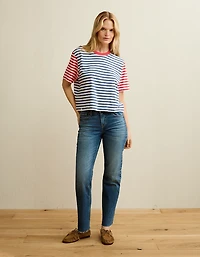 T-shirt à image de coupe droite Americana AE