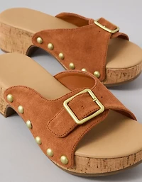 AE Studded Slide Platform Clog