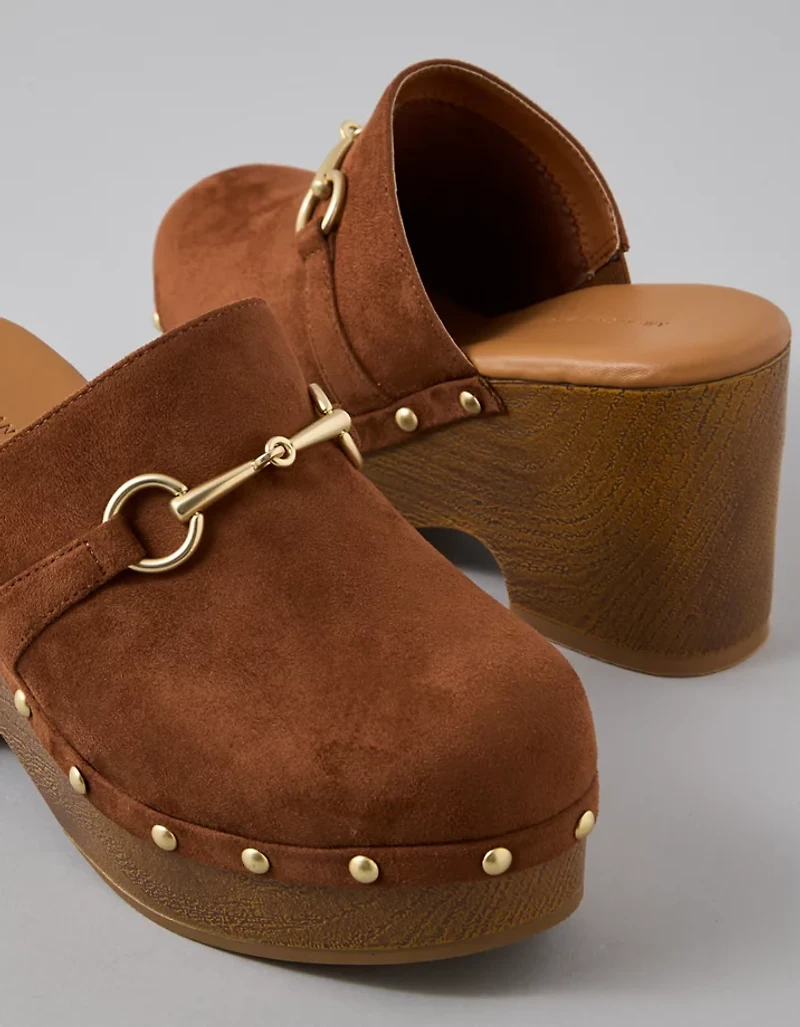 AE Micro Wood Clog Mule