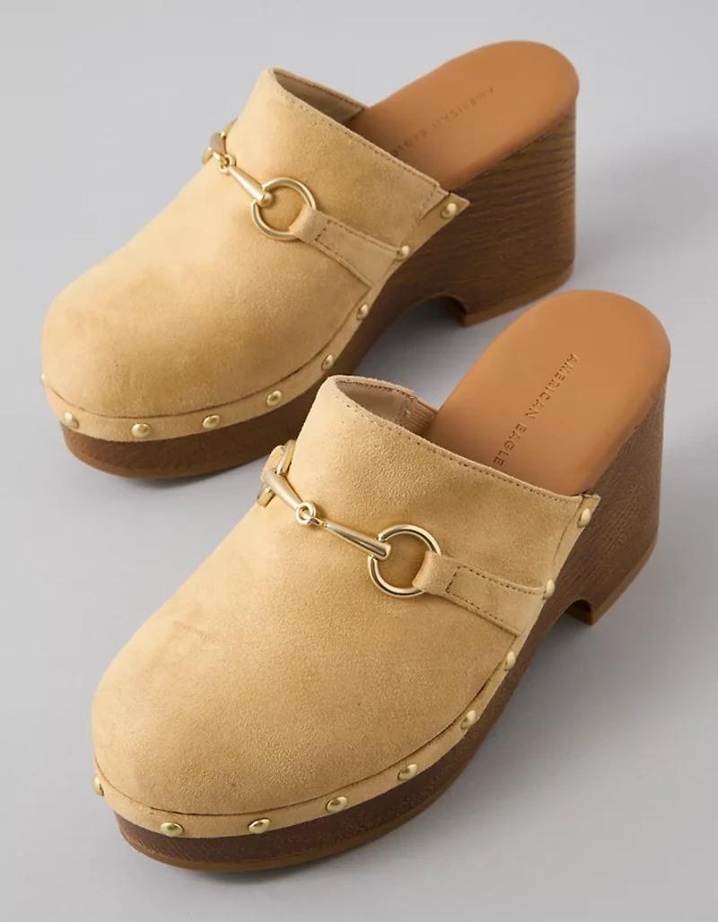 AE Micro Wood Clog Mule