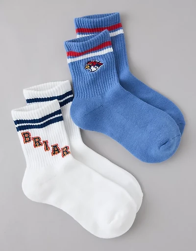 AE x Off-Campus Cropped Crew Socks