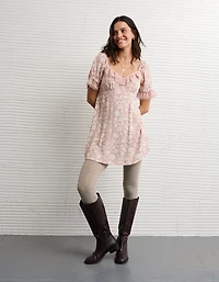 Legging à mailles torsadées AE