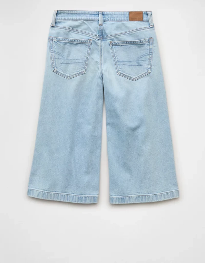 AE Dreamy Drape Stretch Low-Rise Culotte Jean