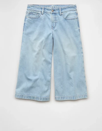 AE Dreamy Drape Stretch Low-Rise Culotte Jean