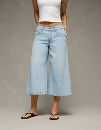 AE Dreamy Drape Stretch Mid-Rise Culotte Jean