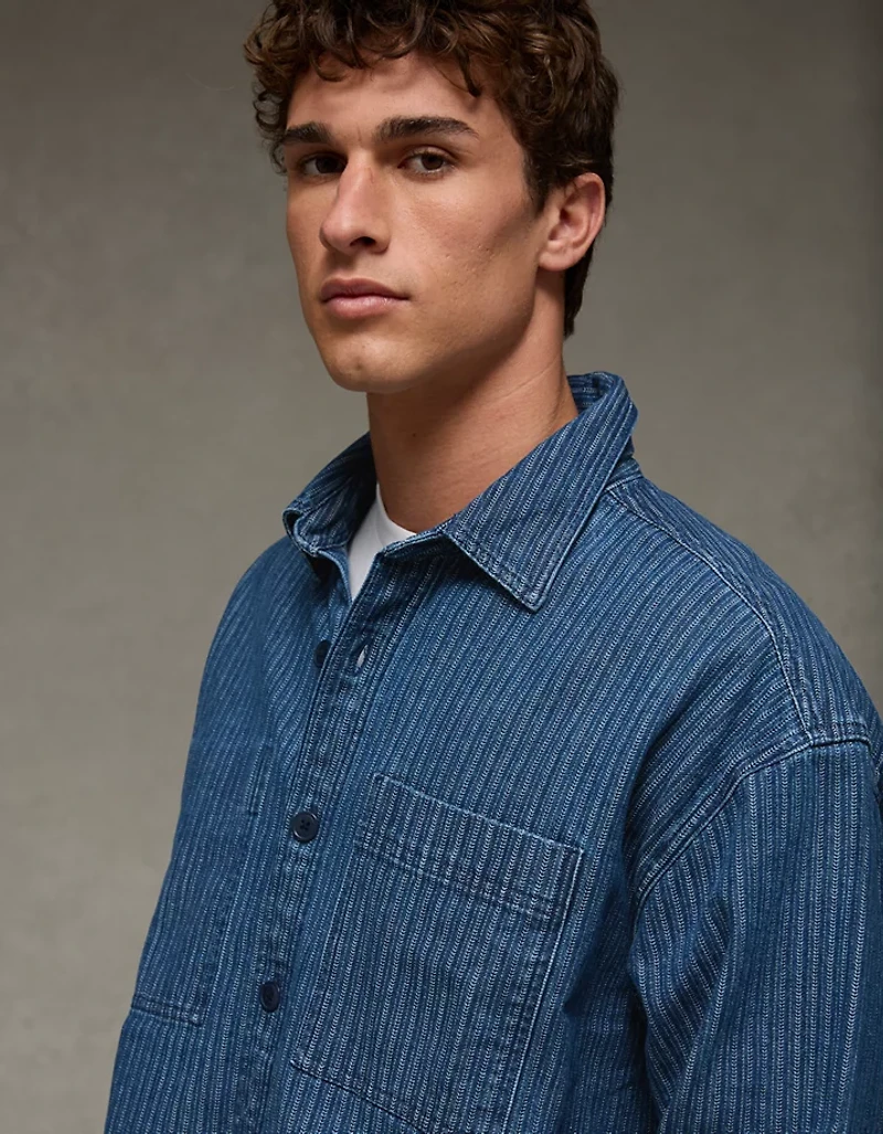 Veste-chemise à chevrons AE