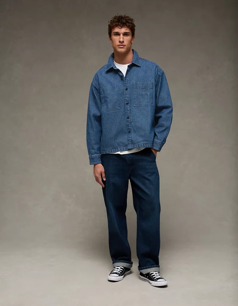 AE Herringbone Shacket