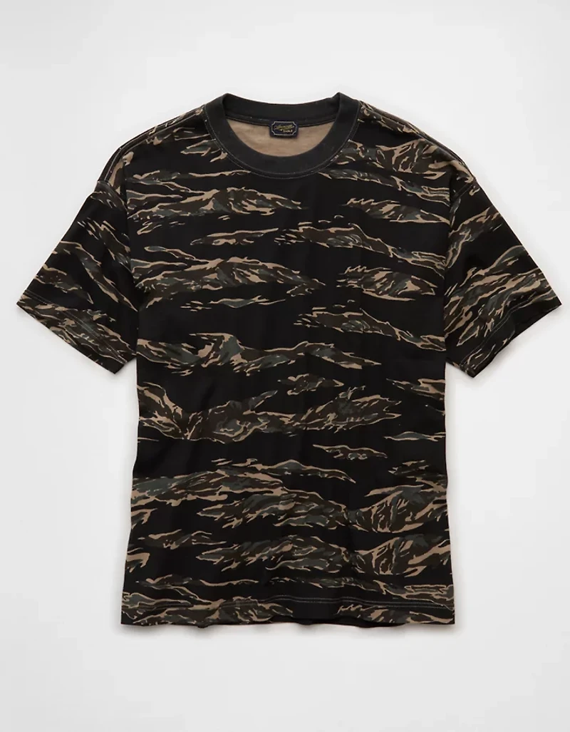 AE Laidback Luxe Heavyweight Oversized Camo T-Shirt