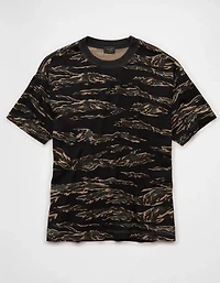 AE Laidback Luxe Heavyweight Oversized Camo T-Shirt