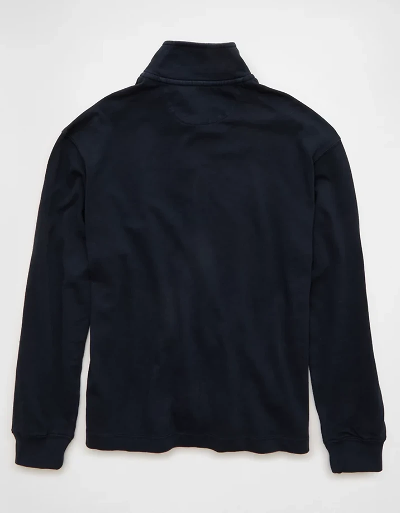 AE Boxy Long-Sleeve Mock Neck Shirt