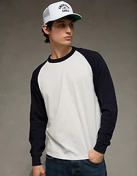 AE Boxy Long-Sleeve Baseball T-Shirt