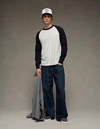 AE Boxy Long-Sleeve Baseball T-Shirt