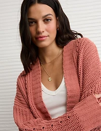 Chandail cardigan en chenille AE