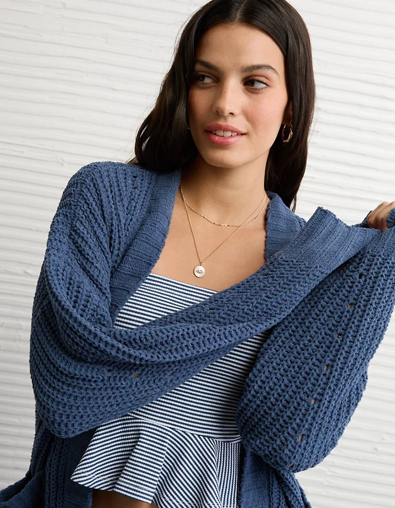 Chandail cardigan en chenille AE