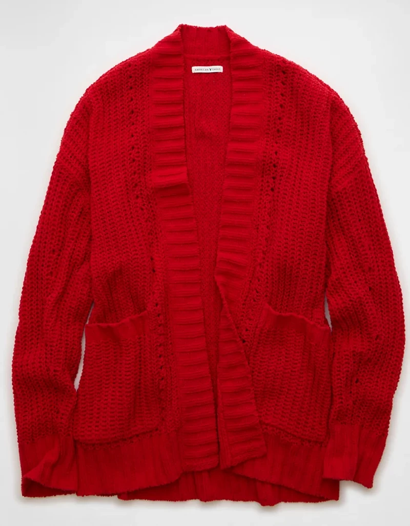 AE Chenille Cardigan Sweater