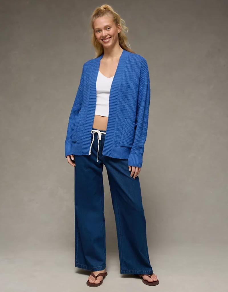 Chandail cardigan ouvert à l’avant AE