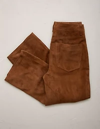 AE77 Suede Cropped Bootcut Pant