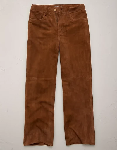 AE77 Suede Cropped Bootcut Pant