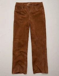 AE77 Suede Cropped Bootcut Pant