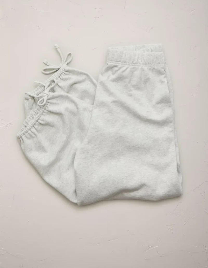 AE77 Balloon-Leg Tie-Hem Jogger