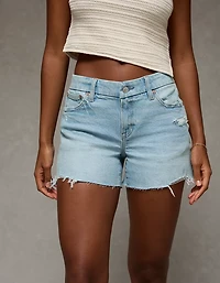 AE Stretch Curvy Low-Rise Perfect Denim Midi Short