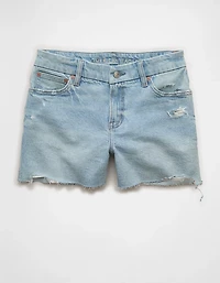 AE Stretch Curvy Low-Rise Perfect Denim Midi Short