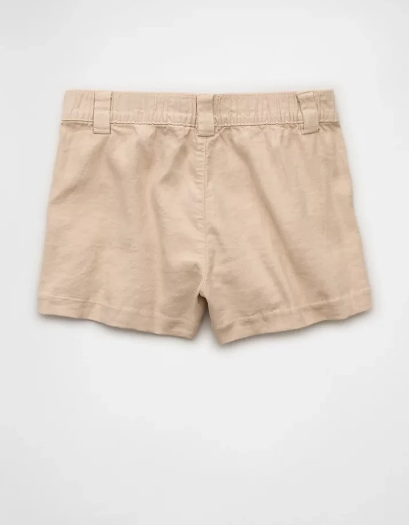 AE Stretch High-Waisted Pleated Trouser Short