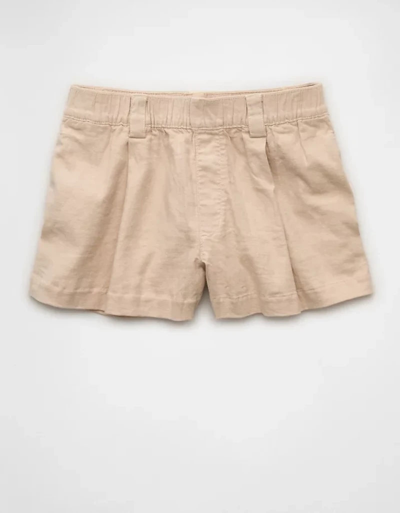 AE Stretch High-Waisted Pleated Trouser Short