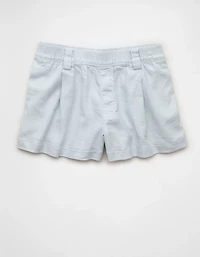 AE Stretch High-Waisted Pleated Trouser Short