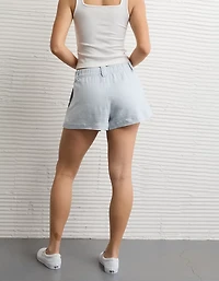 AE Stretch High-Waisted Pleated Trouser Short