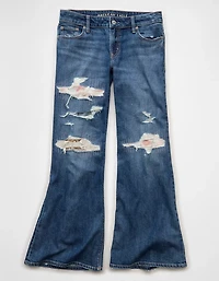 AE x Stagecoach Dreamy Drape Stretch Super Low-Rise Baggy Flare Jean