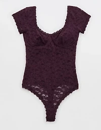 Show Off Vintage Lace Short Sleeve Bodysuit