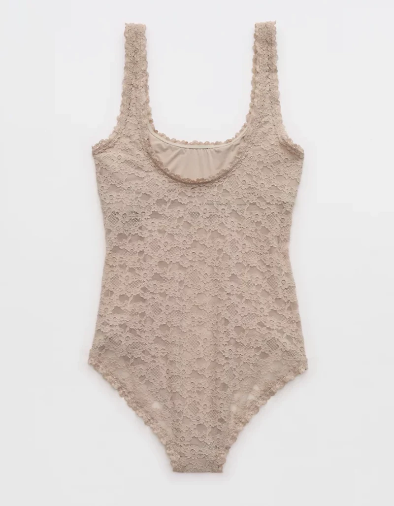 Show Off Vintage Lace Scoop Bodysuit