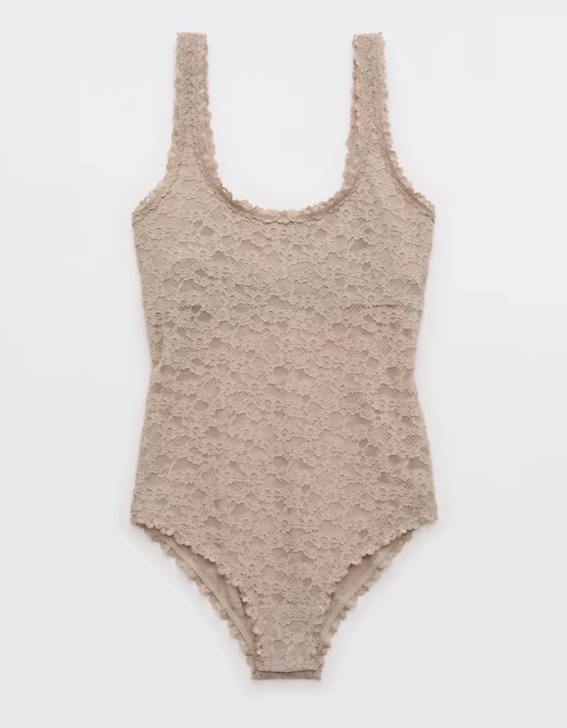 Show Off Vintage Lace Scoop Bodysuit