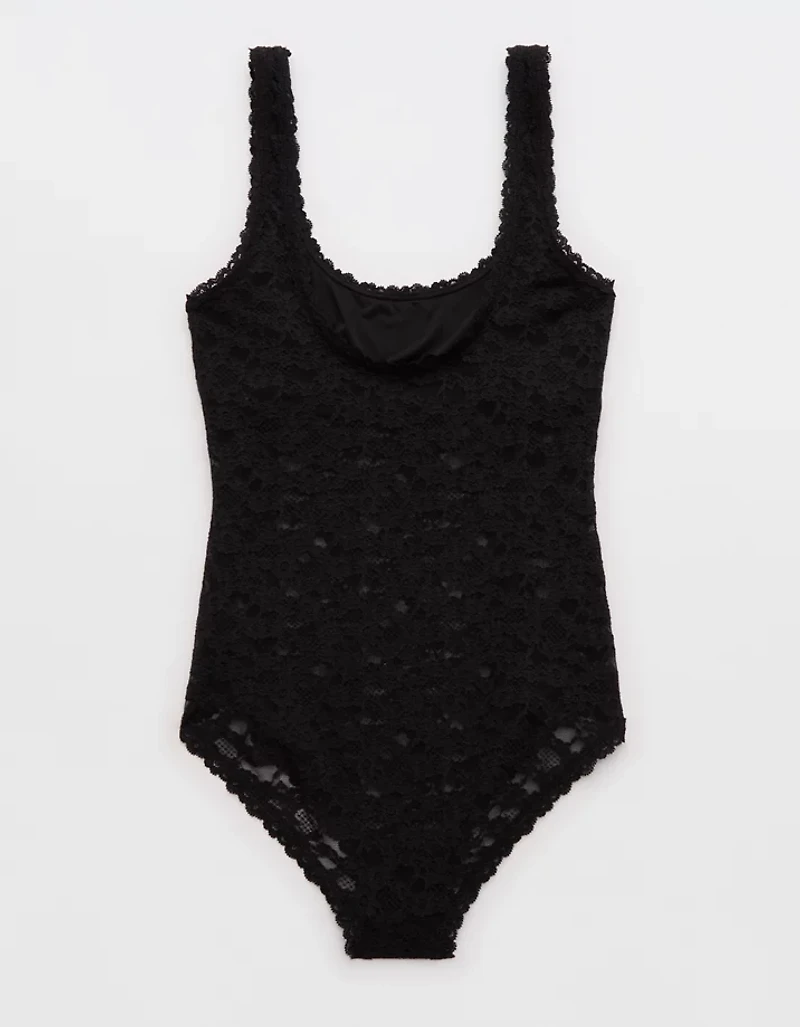 Show Off Vintage Lace Scoop Bodysuit