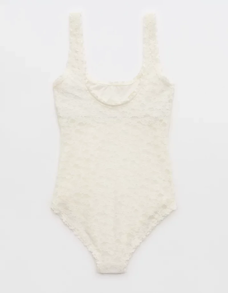 Show Off Vintage Lace Scoop Bodysuit
