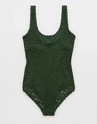 Show Off Vintage Lace Scoop Bodysuit