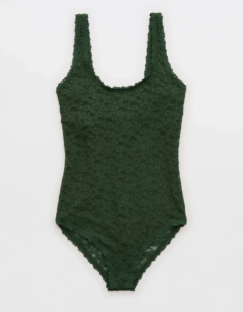 Show Off Vintage Lace Scoop Bodysuit