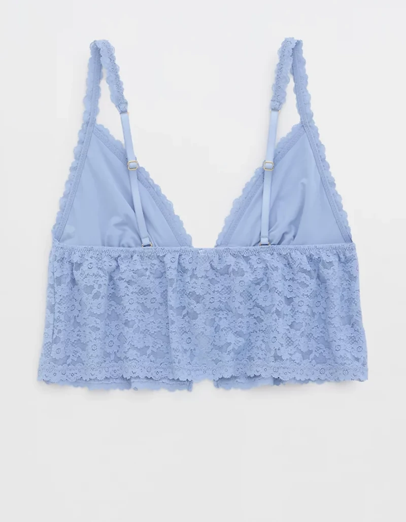 Show Off Vintage Lace Tie Front Bra Top