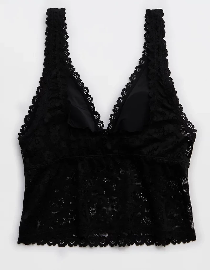 Show Off Paisley Lace Padded Plunge Tank Top