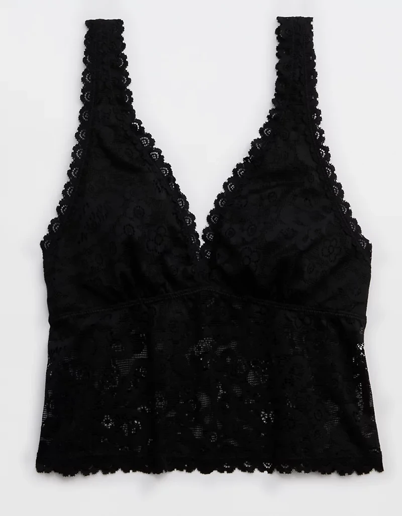 Show Off Paisley Lace Padded Plunge Tank Top