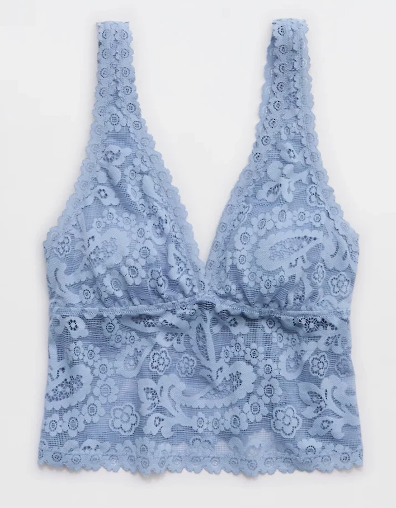 Show Off Paisley Lace Padded Plunge Tank Top