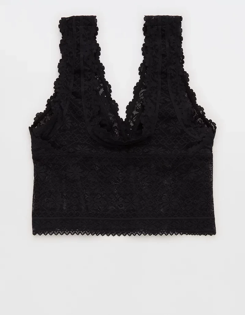 Show Off Lace Plunge Bra Top