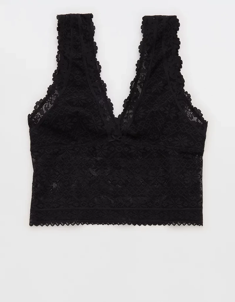 Show Off Lace Plunge Bra Top
