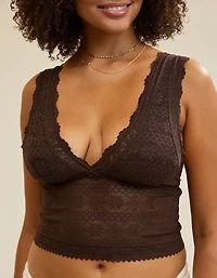 Show Off Lace Plunge Bra Top